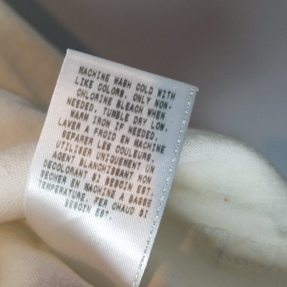 Guess Linen Off White/ Cream Cropped Jacket - Picture 7 of 7